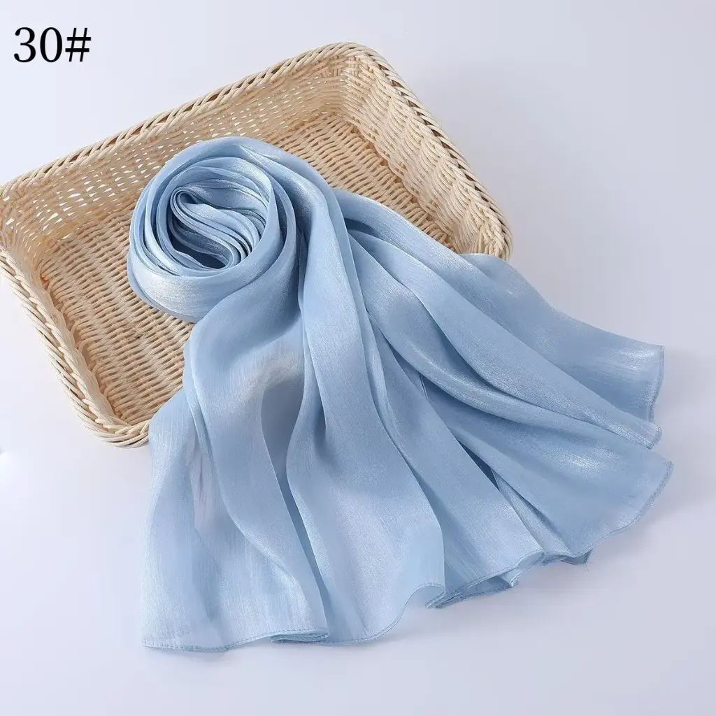 Shimmer scarf 30 - Cinderella Blue 