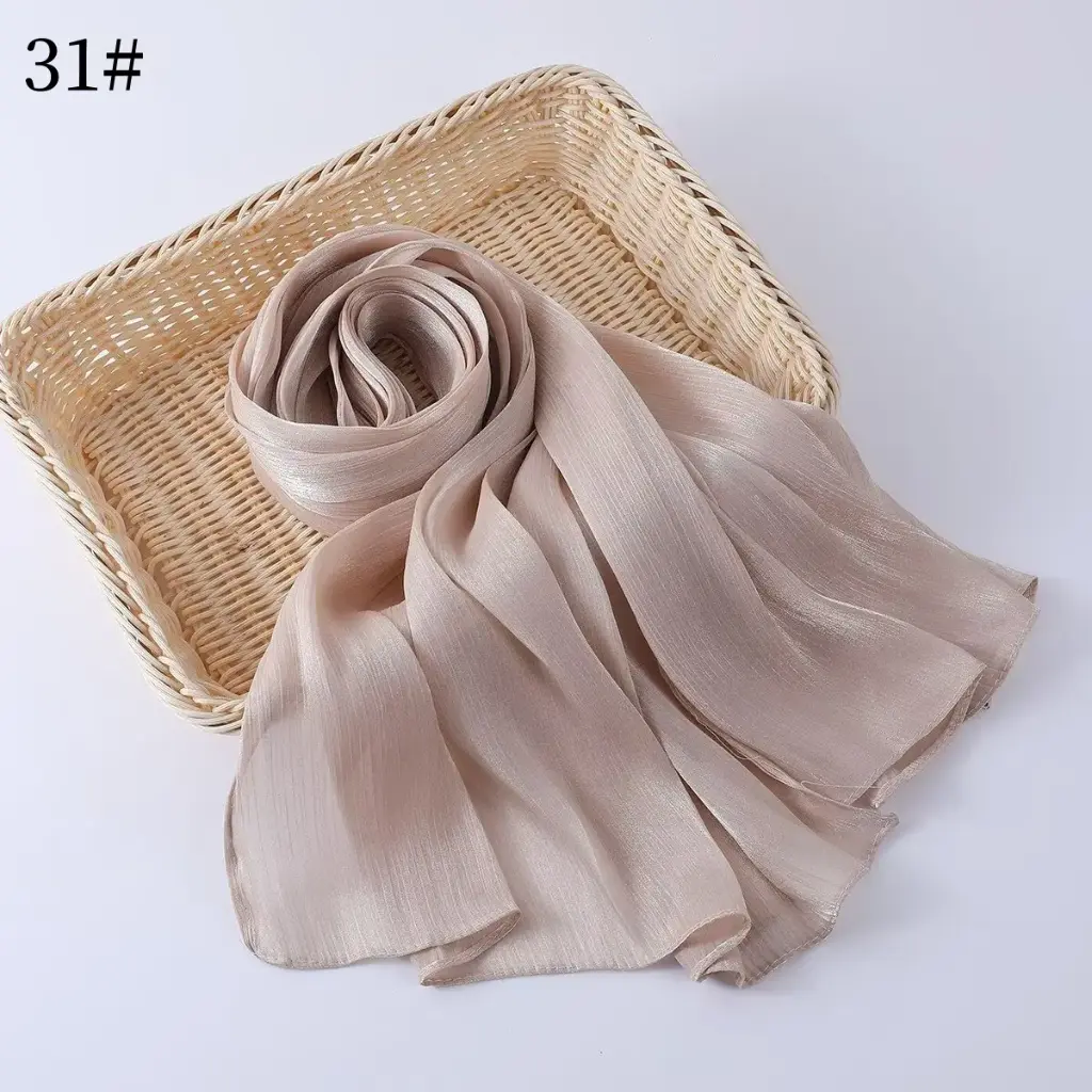 Shimmer scarf 31 - Champagne Silk 