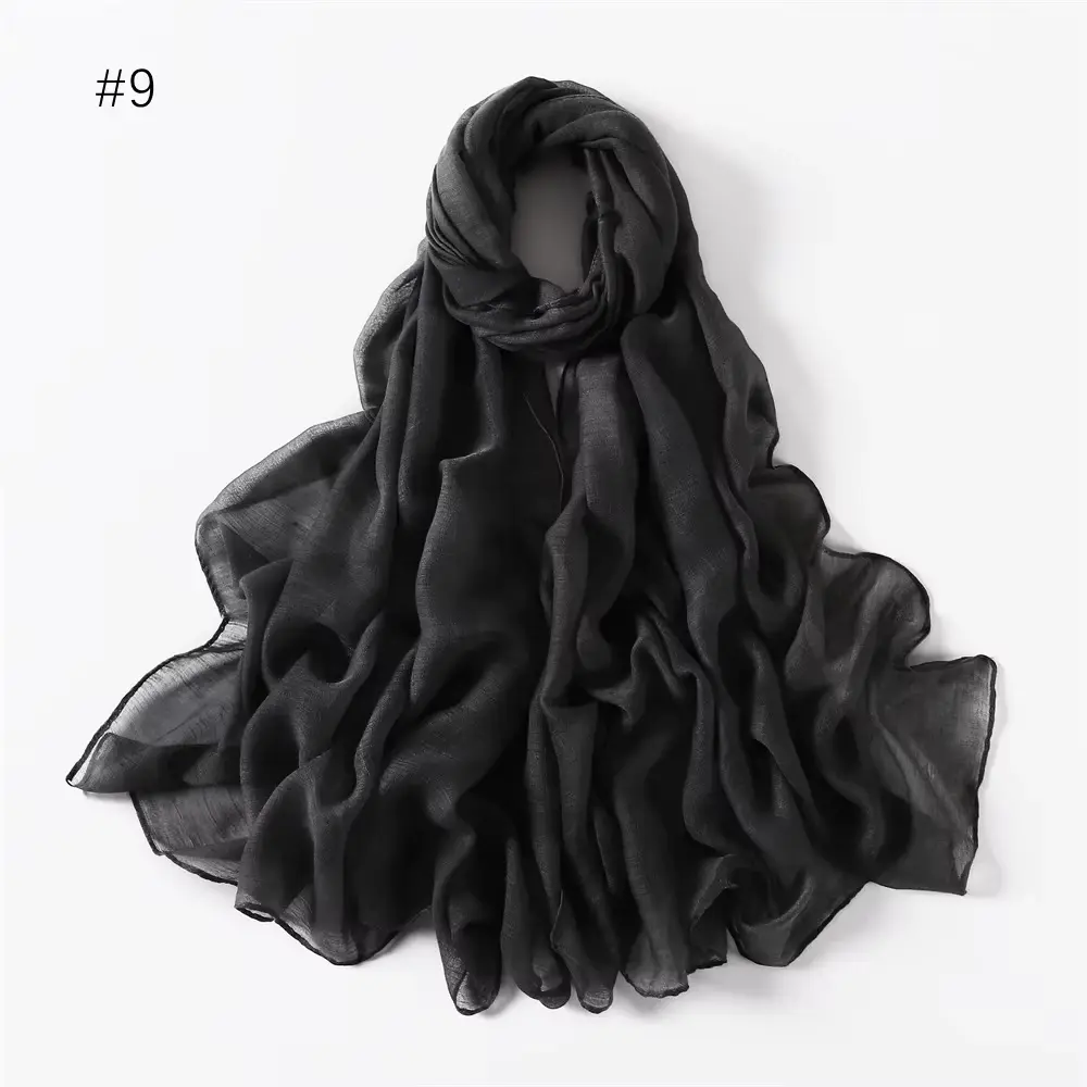 Summer Rayon Cotton - Smoky Black - REF9