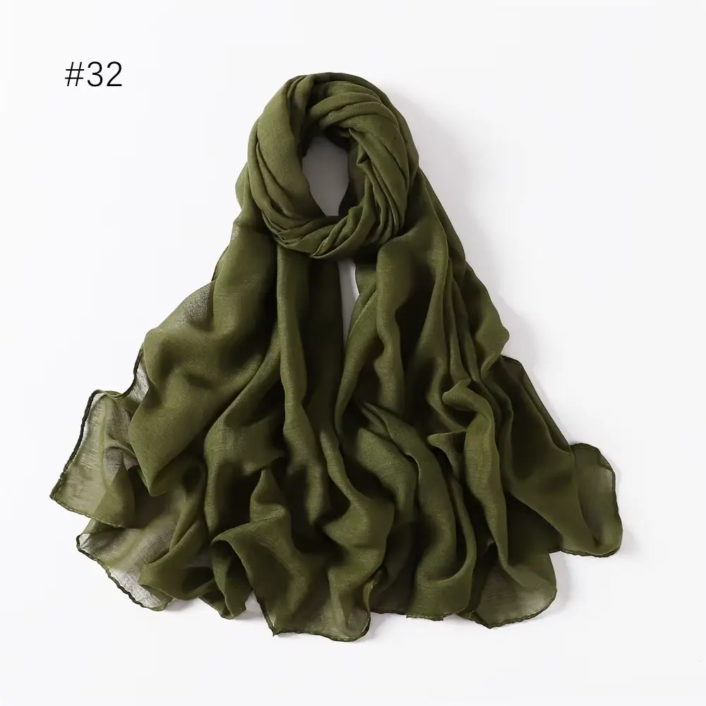 Summer Rayon Cotton - Forest Olive -REF32