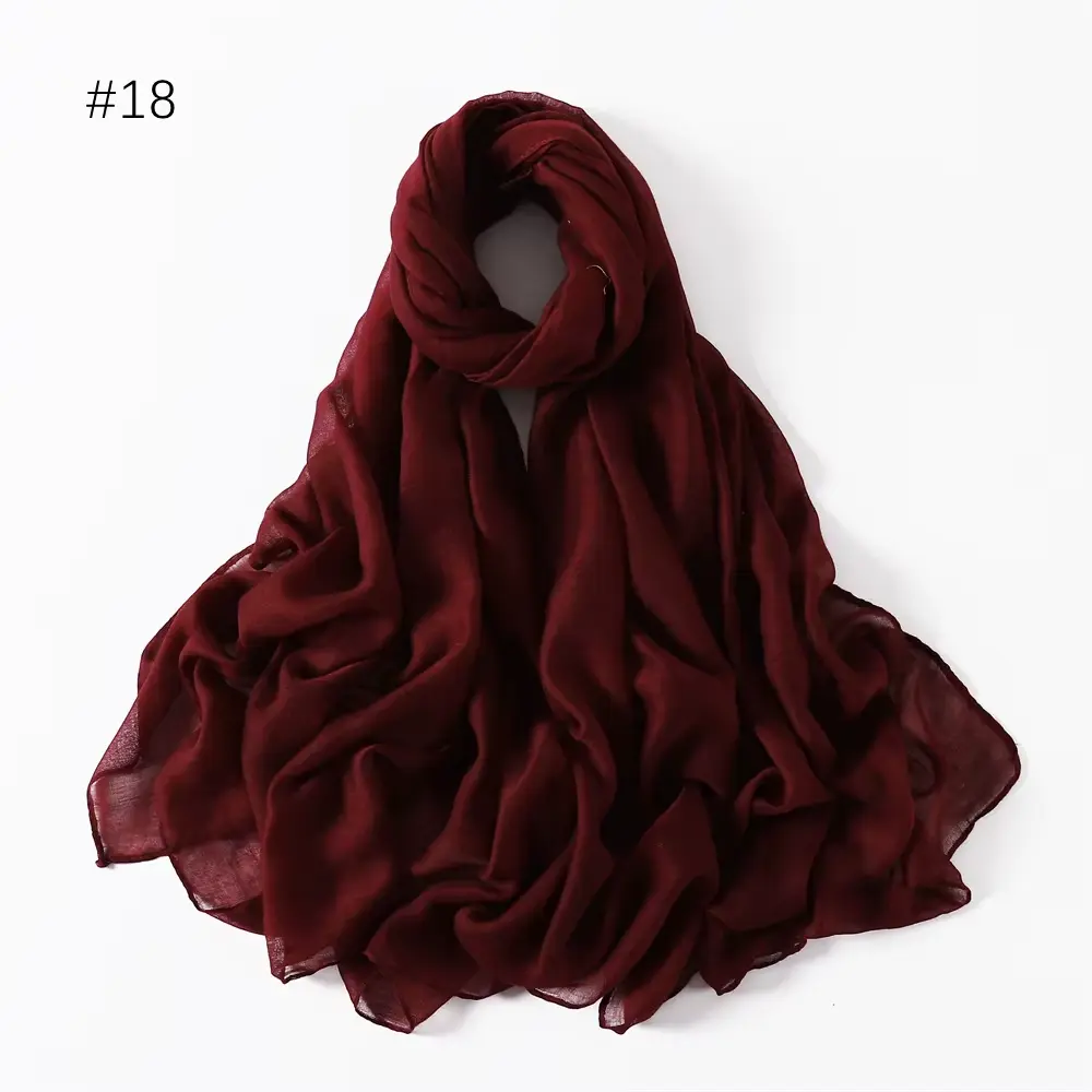 Summer Rayon Cotton - Dark Burgundy  Wine  - REF18