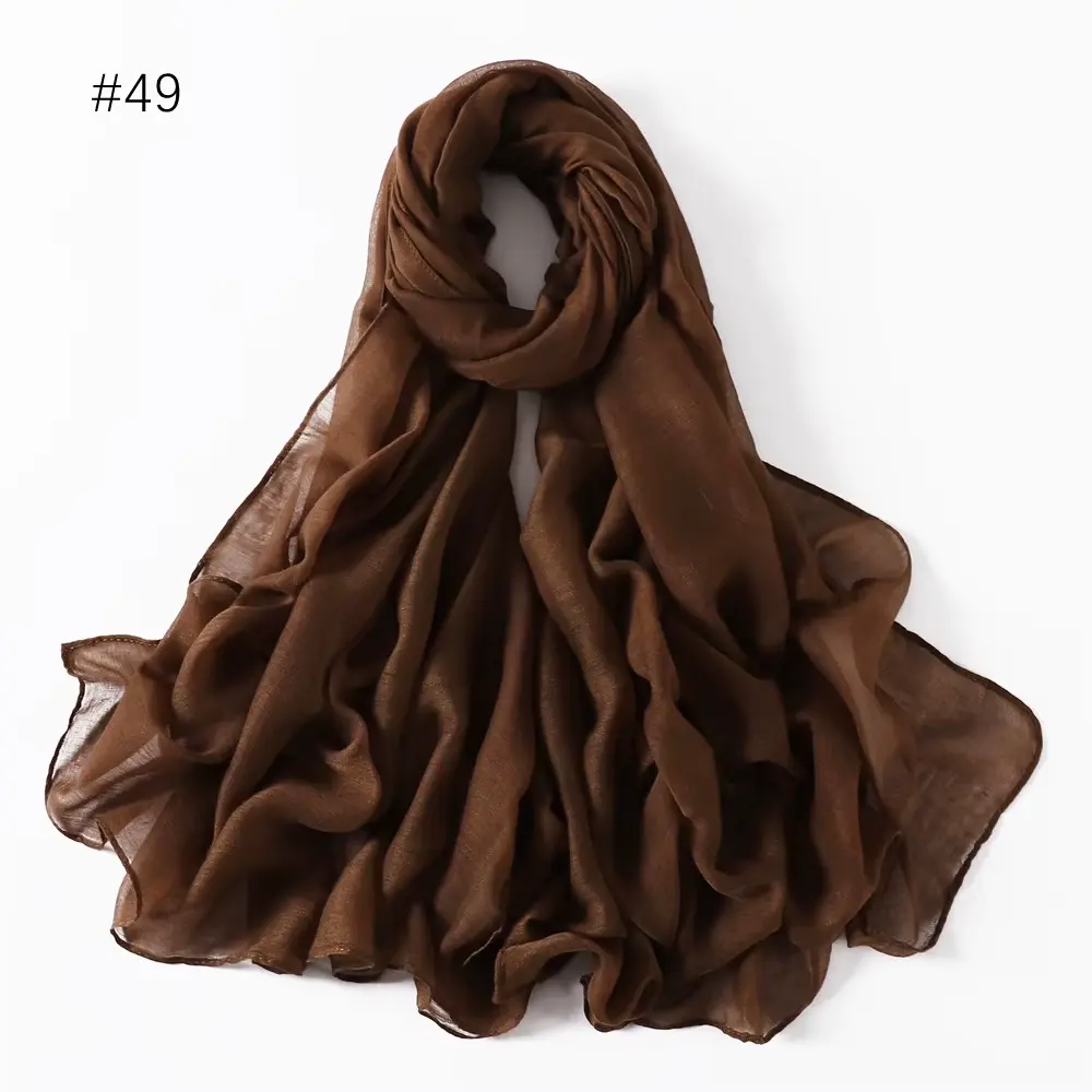 Summer Rayon Cotton - Caramel Brown - REF49