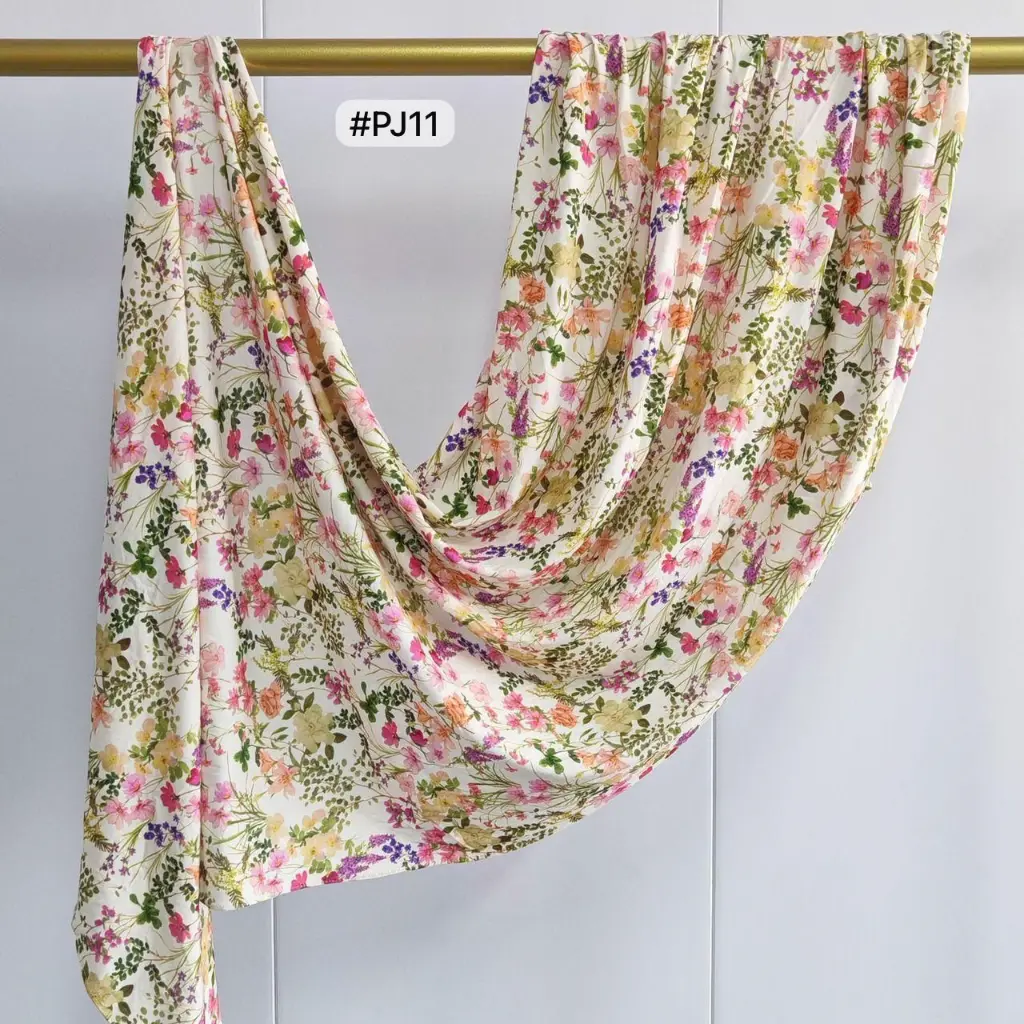 [PJ11] PJ11 - Printed Premium Jersey Cotton - Ivory Meadow