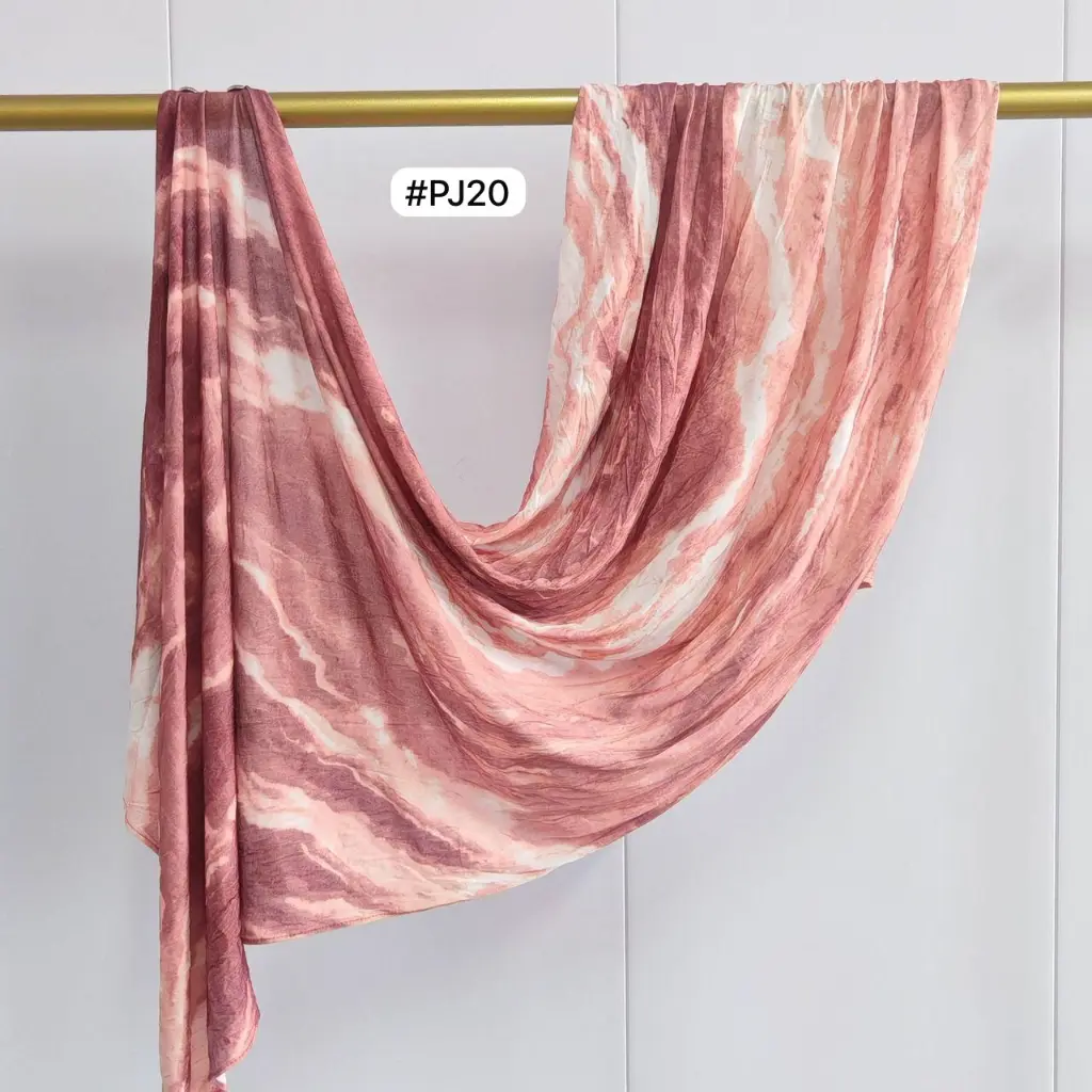 [PJ20] PJ20 - Printed Premium Jersey Cotton - Blush Quartz
