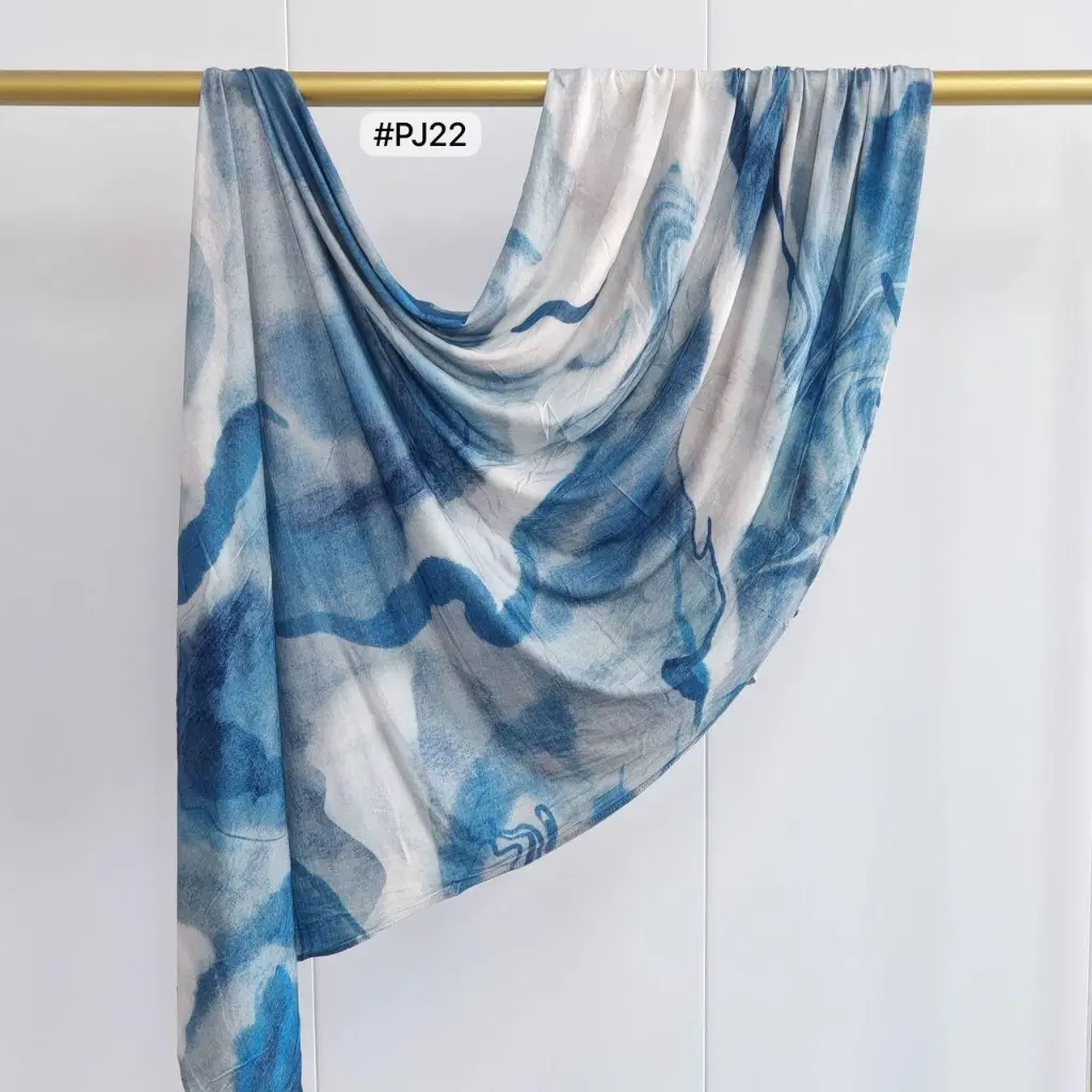 [PJ22] PJ22 - Printed Premium Jersey Cotton - Ocean Marble