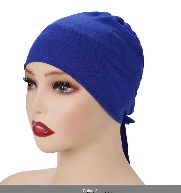 [TBU2] TBU2 - Tie-Back Cotton Undercap - Royal Blue