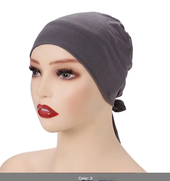 [TBU3] TBU3 - Tie-Back Cotton Undercap - Dark Gray