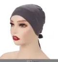 TBU3 - Tie-Back Cotton Undercap - Dark Gray