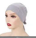 TBU4 - Tie-Back Cotton Undercap - Light Gray