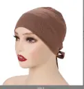 TBU5 - Tie-Back Cotton Undercap - Mocha
