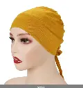 TBU6 - Tie-Back Cotton Undercap - Mustard