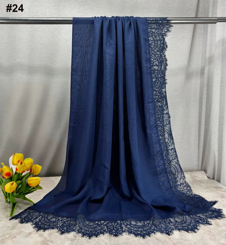 Midnight Navy Lace Modal - LM24