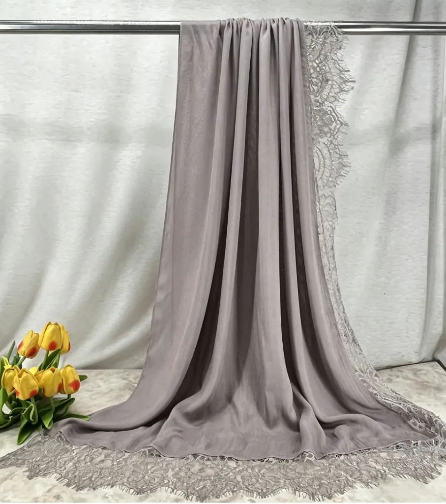 Silver Taupe Lace Modal  - LM68