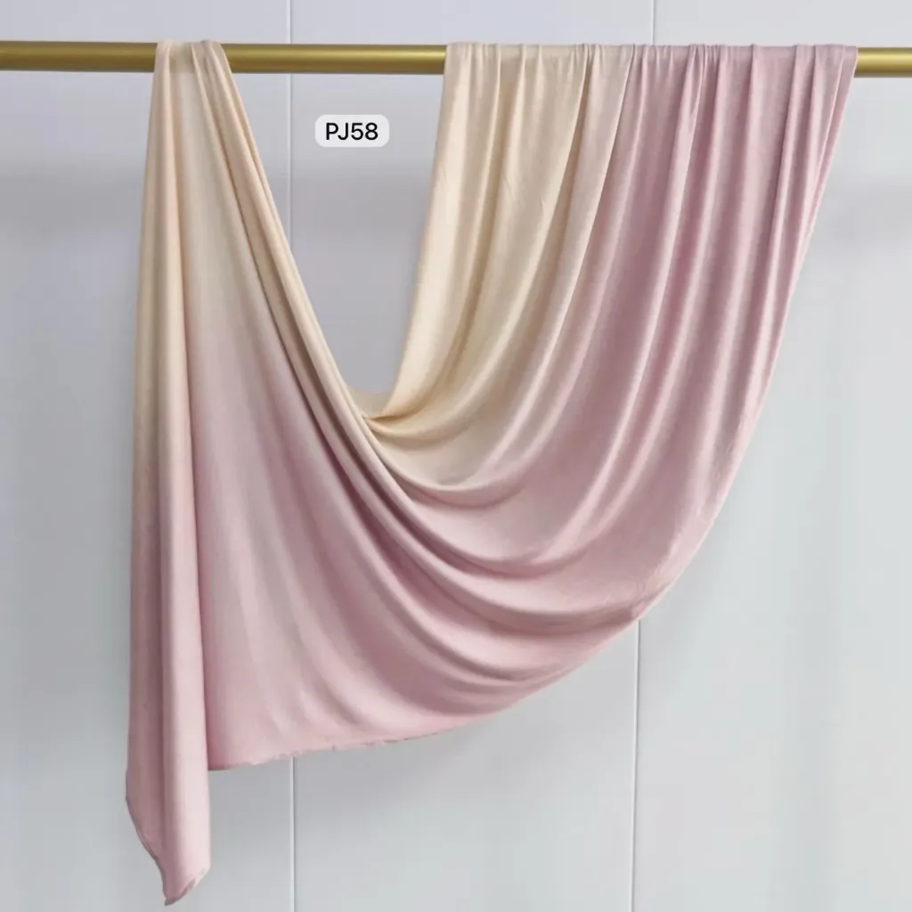 [PJ58] PJ58 - Gradient Premium Jersey Cotton - Blush Cream