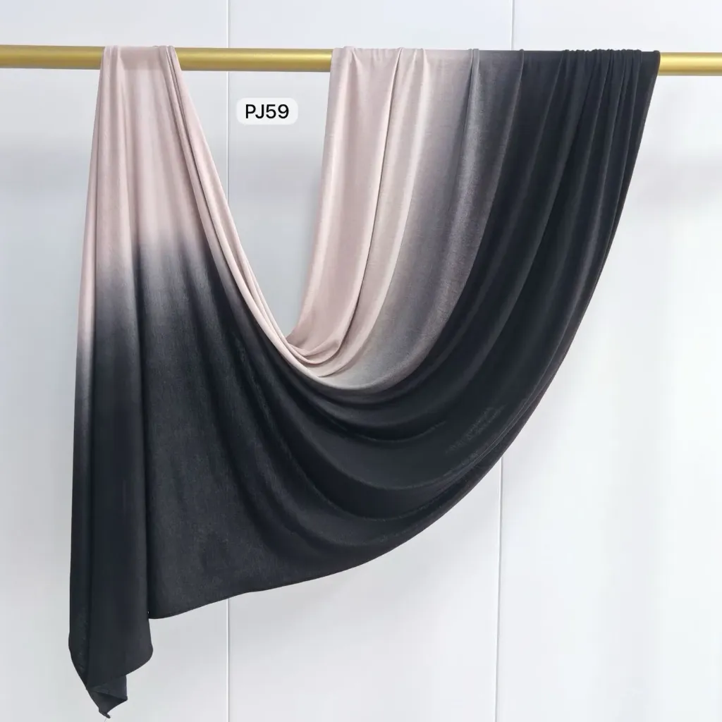 PJ59 - Gradient Premium Jersey Cotton - Silver Shadow