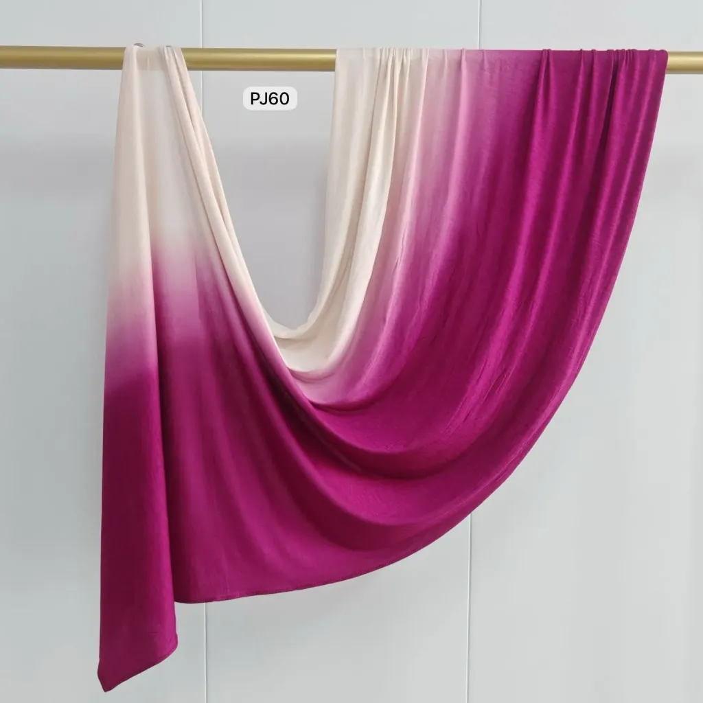 PJ60 - Gradient Premium Jersey Cotton - Blush Magenta