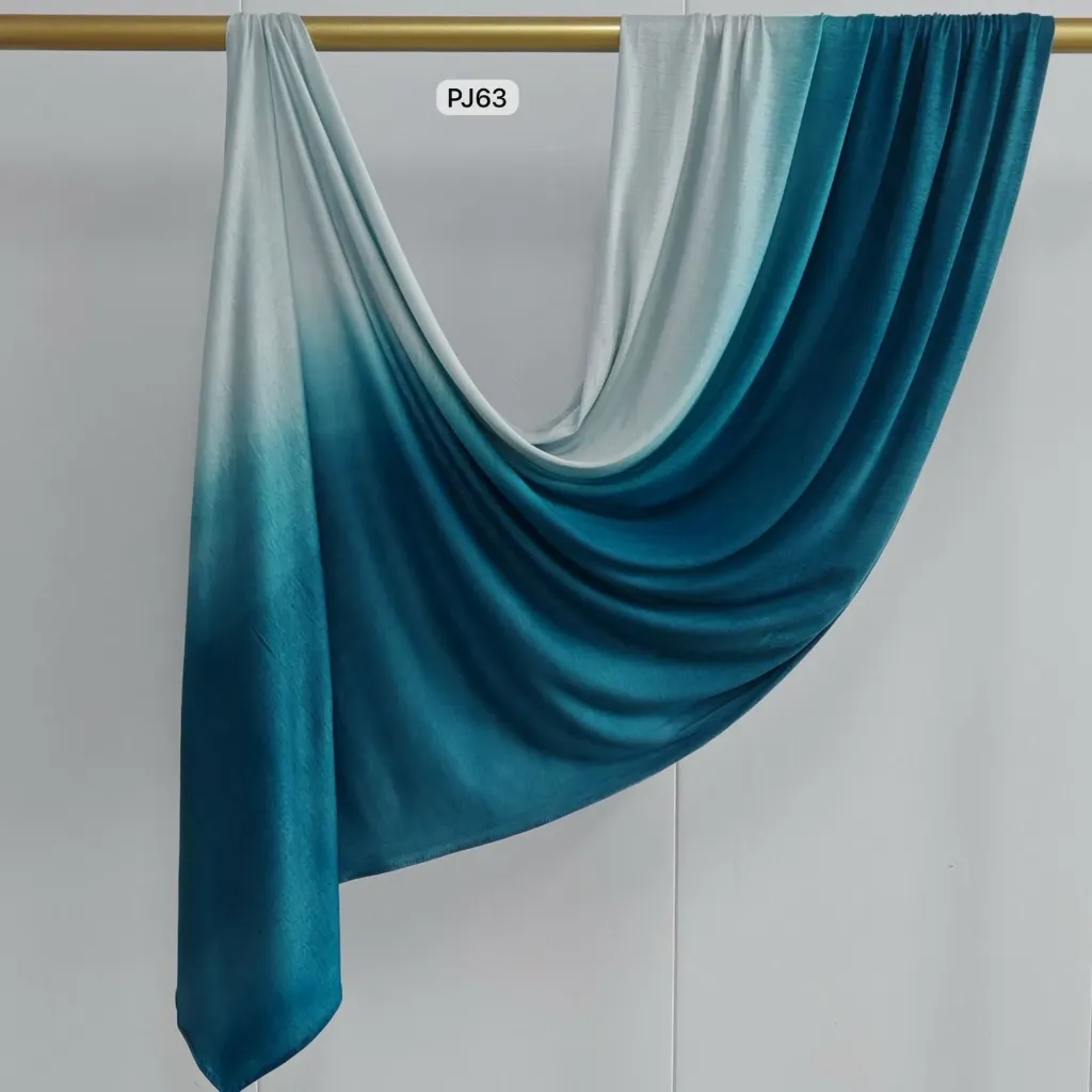 PJ63 - Gradient Premium Jersey Cotton - Ice Teal