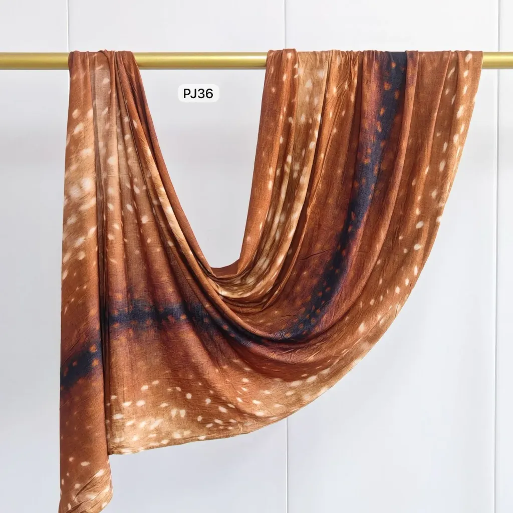 [PJ36] PJ36 - Printed Premium Jersey Cotton - Velvet Fawn