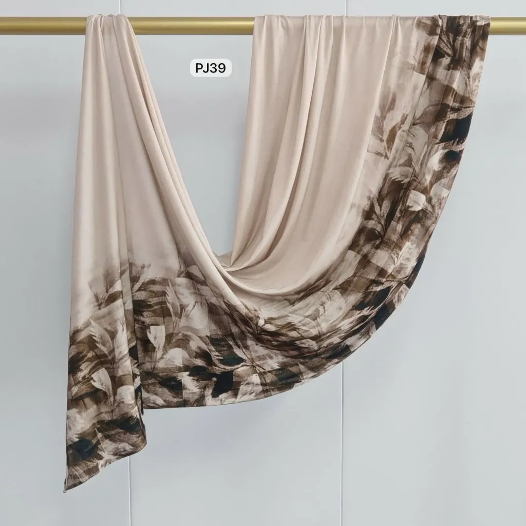 [PJ39] PJ39 - Printed Premium Jersey Cotton - Mocha Canvas