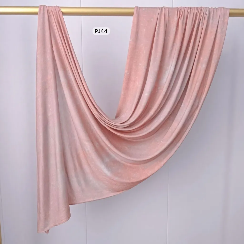 PJ44 - Printed Premium Jersey Cotton - Blush Aura