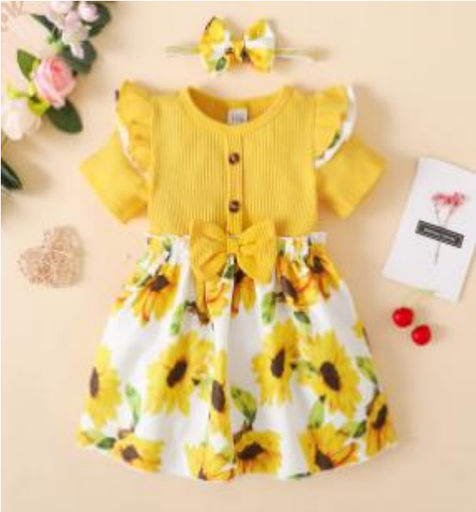 [W222211302] Sunshine Bloom Dress