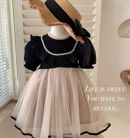 [T23056] Starry Tulle Elegance Dress