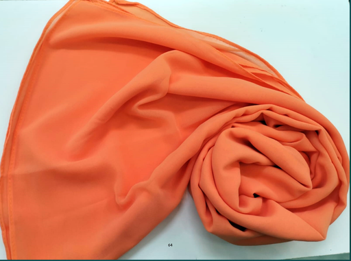 [EV64] Everyday Chiffon Hijab - Apricot Aura