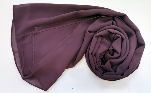[EV58] Everyday Chiffon Hijab - Plum Passion