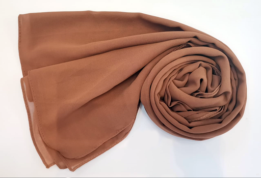 [EV63] Everyday Chiffon Hijab - Espresso Elegance