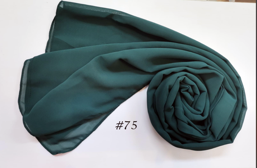 [EV75] Everyday Chiffon Hijab - Deep Teal