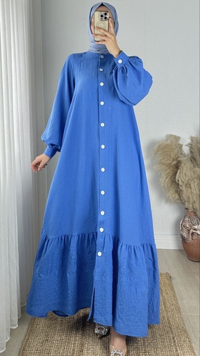 1681 - Sapphire  Button-Down Dress