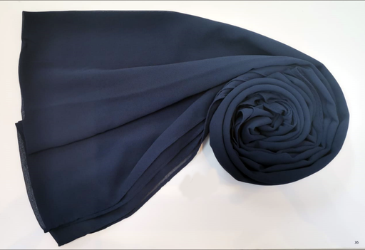 [EV36] Everyday Chiffon Hijab - Navy Nectar