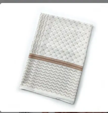 Keffiyeh Chiffon Hijab - Brown