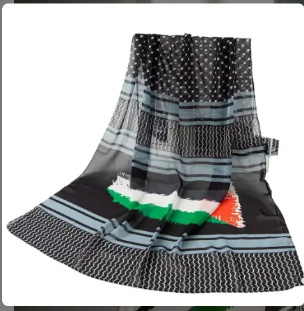 Palestinian Embrace Scarf - Black