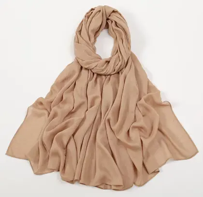 Extra Large Premium Rayon Hijab 190x85 - Golden Sand - 5