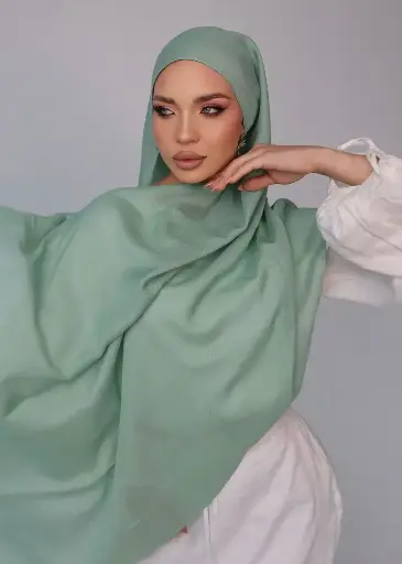 Premium Modal Hijab - Mint Jade - 17