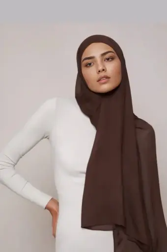 Premium Modal Hijab - Cocoa Luxe - 25