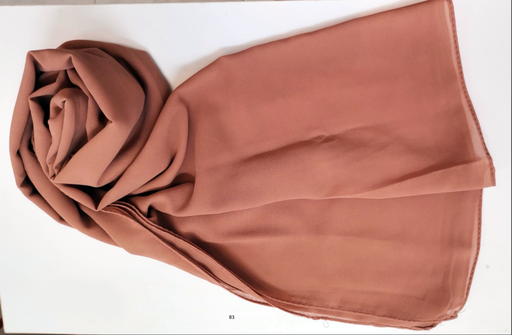 [EV83] Everyday Chiffon Hijab -  Roasted Walnut