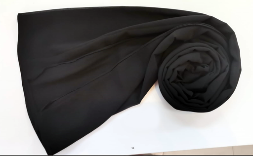 [EV16] Everyday Chiffon Hijab - Black Velvet