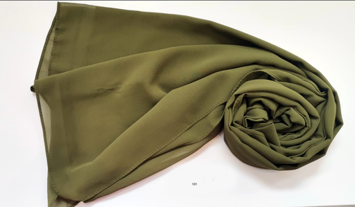 [EV101] Everyday Chiffon Hijab - Rich Olive
