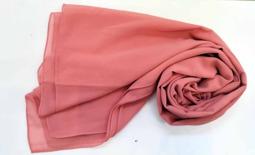 [EV47] Everyday Chiffon Hijab - Rosewood Radiance
