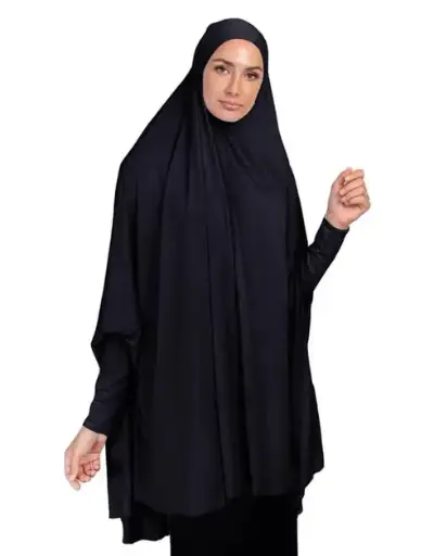 Pure Elegance Khimar - Black