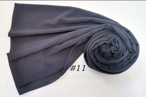 [EV11] Everyday Chiffon Hijab - Midnight Mist