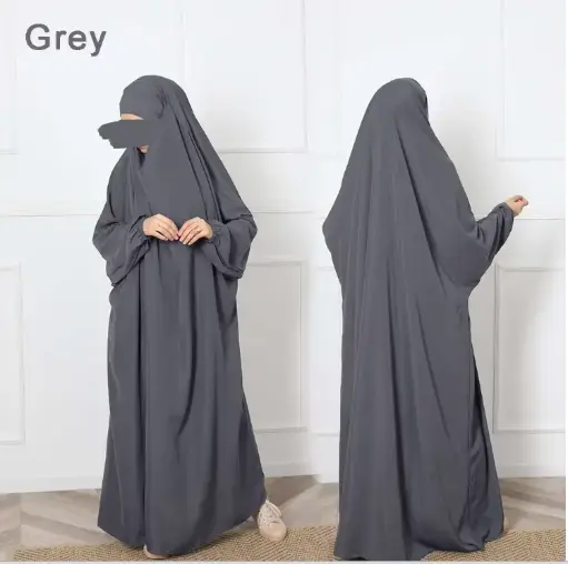Haya Comfort Jilbab - (Grey)