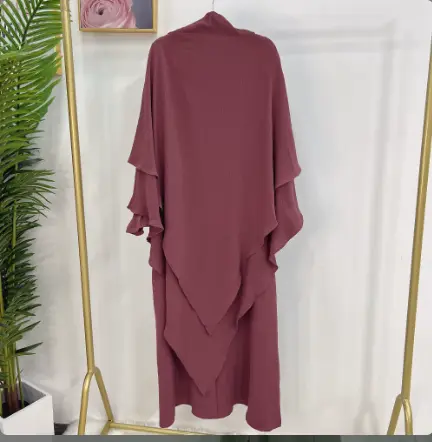 Nayyirah Butterfly Burqa Set - Dusty Pink