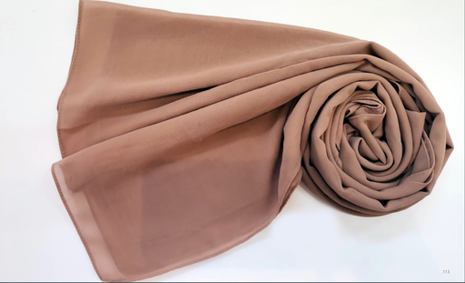 [EV113] Everyday Chiffon Hijab - Cocoa Elegance