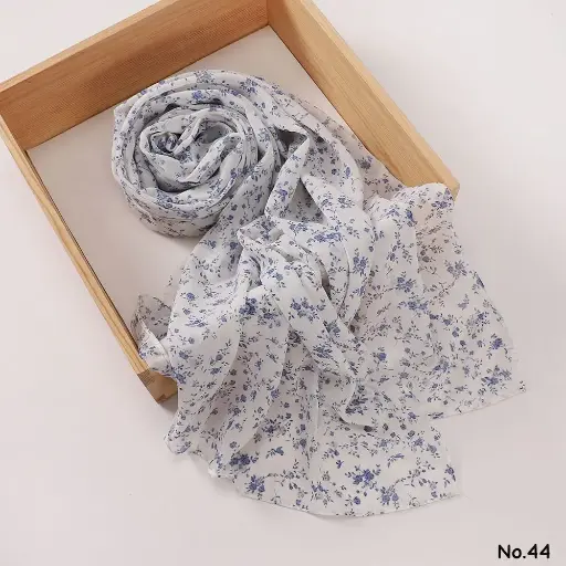 [PH44] Printed Hijab - Azure Lily PH44 