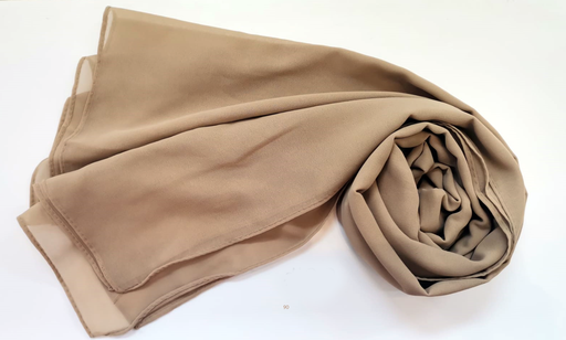 [EV90] Everyday Chiffon Hijab - Mocha Beige