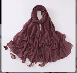 Heart Petal Hijab - - Mulberry Blush - (1)
