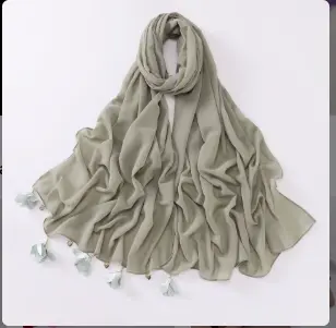 Heart Petal Hijab -  Eucalyptus Bloom - 4